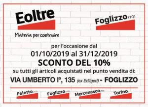 Sconto del 10% EOLTRE