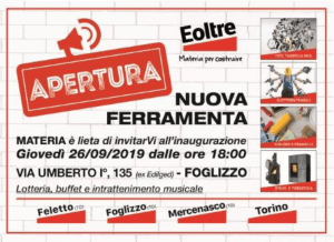 Post Nuova apertura ferramenta EOLTRE