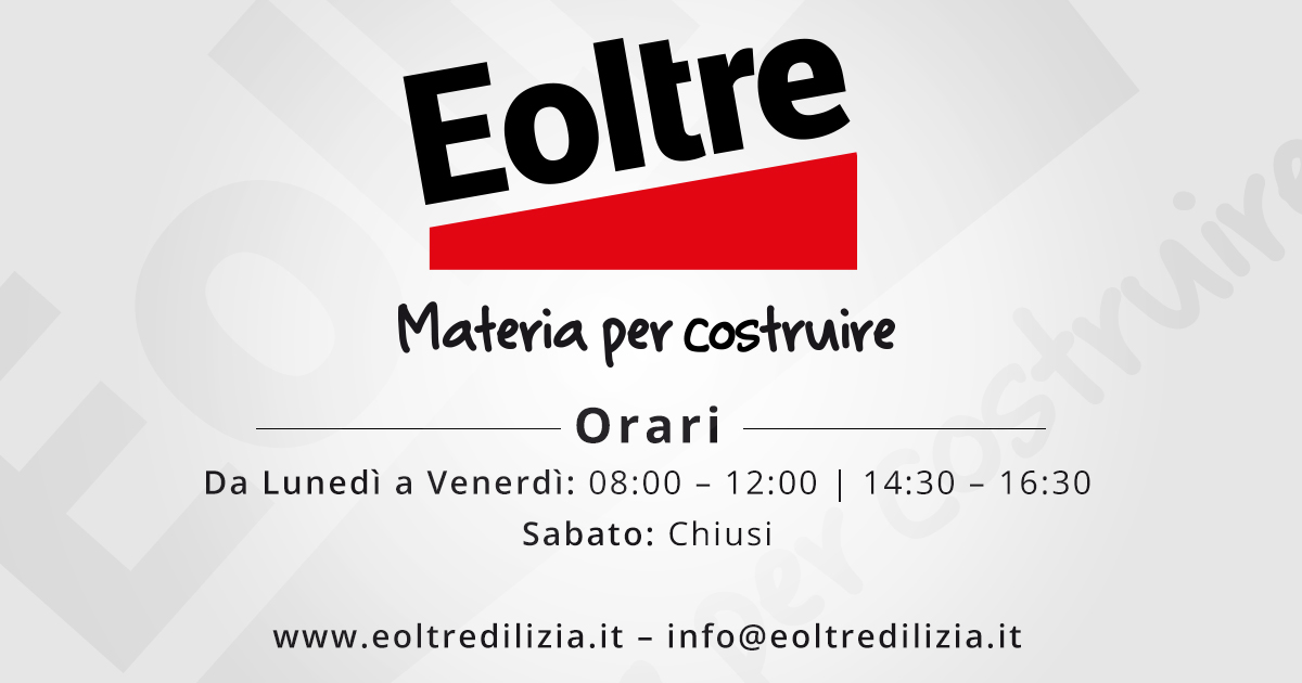 EOLTRE edilizia Orari apertura