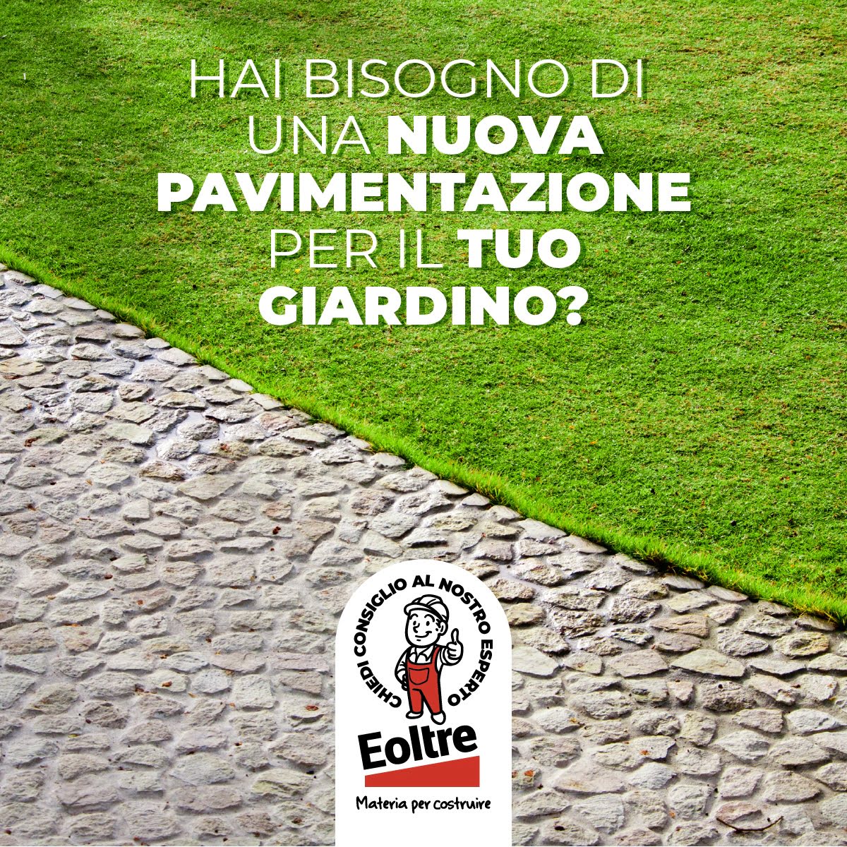 Nuova pavimentazione per il giardino