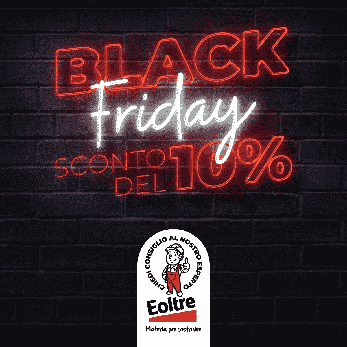 Black Friday: sconto del 10%